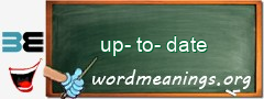 WordMeaning blackboard for up-to-date